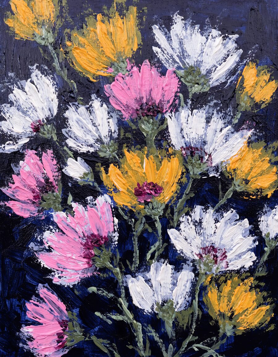 Paper daisies artwork